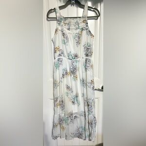 Maurices White Floral Midi Dress